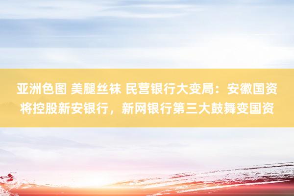 亚洲色图 美腿丝袜 民营银行大变局：安徽国资将控股新安银行，新网银行第三大鼓舞变国资