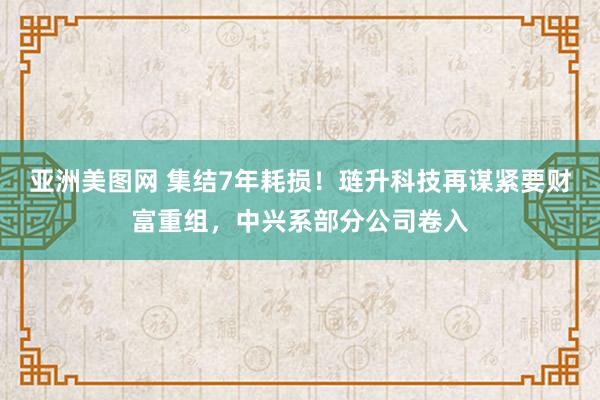亚洲美图网 集结7年耗损！琏升科技再谋紧要财富重组，中兴系部