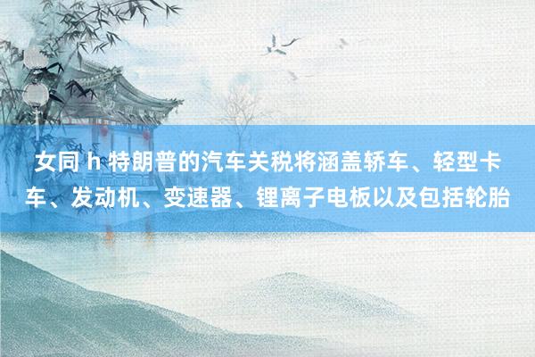 女同 h 特朗普的汽车关税将涵盖轿车、轻型卡车、发动机、变速